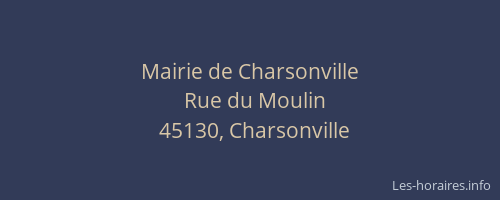 Mairie de Charsonville