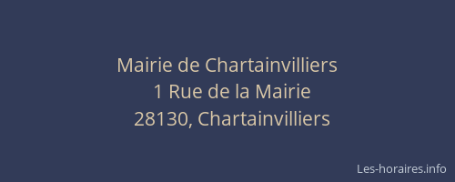 Mairie de Chartainvilliers