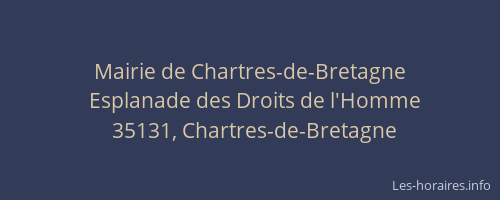 Mairie de Chartres-de-Bretagne