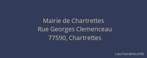 Mairie de Chartrettes