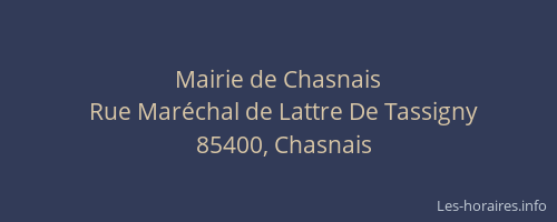 Mairie de Chasnais