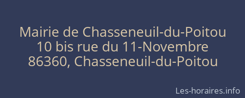 Mairie de Chasseneuil-du-Poitou