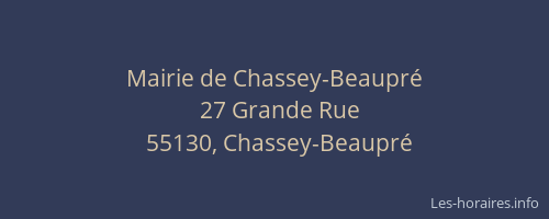 Mairie de Chassey-Beaupré