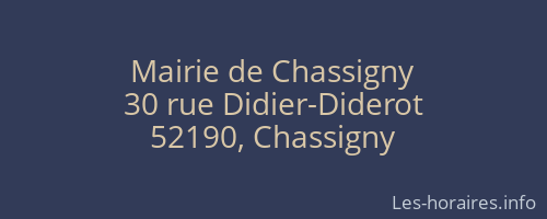 Mairie de Chassigny