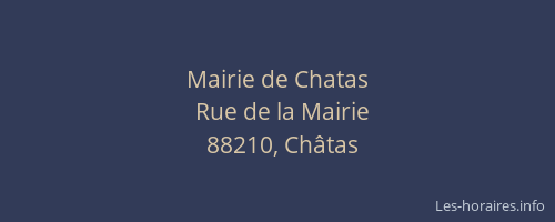 Mairie de Chatas
