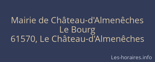 Mairie de Château-d'Almenêches