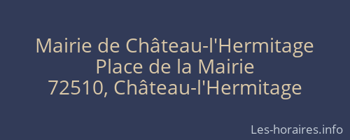 Mairie de Château-l'Hermitage