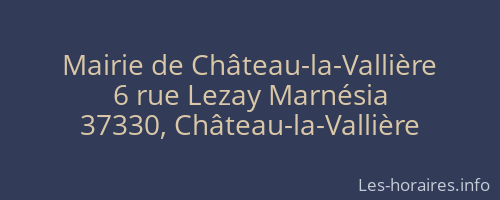 Mairie de Château-la-Vallière