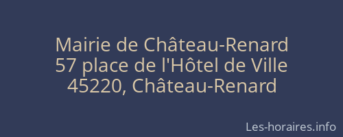 Mairie de Château-Renard