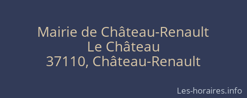 Mairie de Château-Renault
