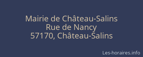 Mairie de Château-Salins