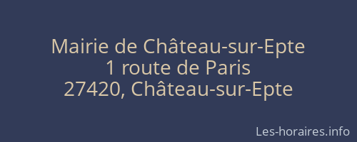Mairie de Château-sur-Epte