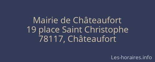 Mairie de Châteaufort