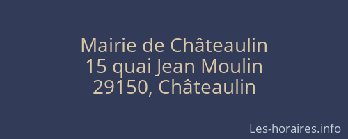Mairie de Châteaulin