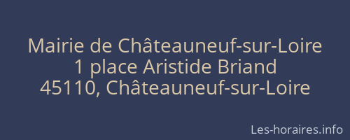 Mairie de Châteauneuf-sur-Loire