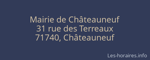Mairie de Châteauneuf