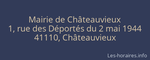 Mairie de Châteauvieux