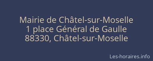Mairie de Châtel-sur-Moselle