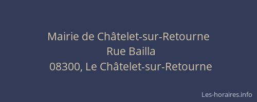 Mairie de Châtelet-sur-Retourne