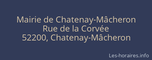 Mairie de Chatenay-Mâcheron