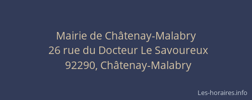 Mairie de Châtenay-Malabry