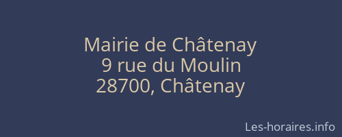 Mairie de Châtenay