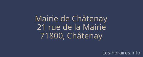 Mairie de Châtenay