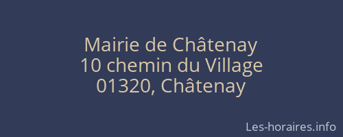 Mairie de Châtenay