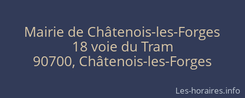Mairie de Châtenois-les-Forges