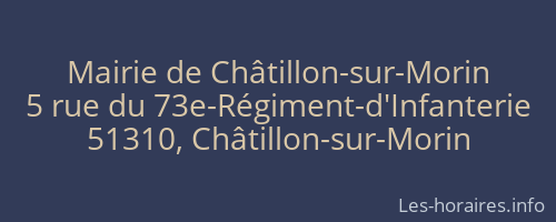 Mairie de Châtillon-sur-Morin
