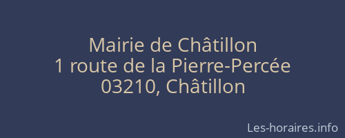 Mairie de Châtillon