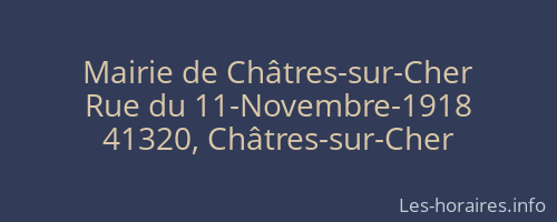 Mairie de Châtres-sur-Cher