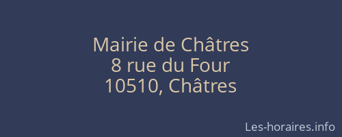 Mairie de Châtres
