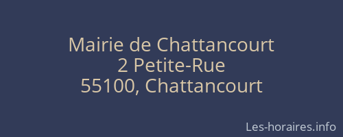 Mairie de Chattancourt