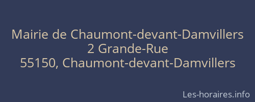 Mairie de Chaumont-devant-Damvillers