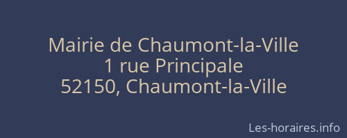 Mairie de Chaumont-la-Ville