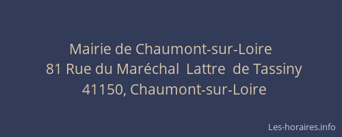 Mairie de Chaumont-sur-Loire