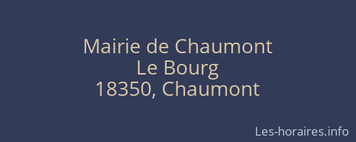 Mairie de Chaumont