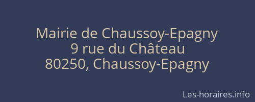 Mairie de Chaussoy-Epagny