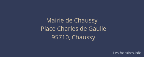 Mairie de Chaussy