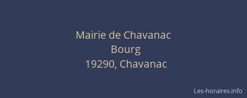 Mairie de Chavanac
