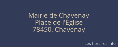 Mairie de Chavenay