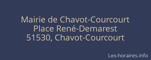Mairie de Chavot-Courcourt
