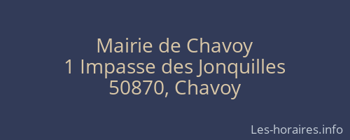 Mairie de Chavoy