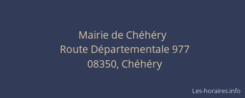 Mairie de Chéhéry