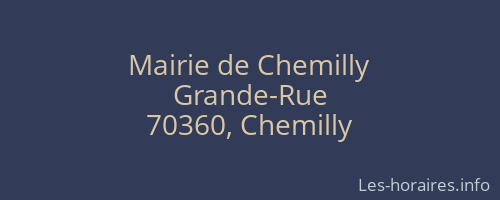 Mairie de Chemilly