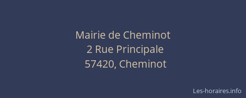 Mairie de Cheminot