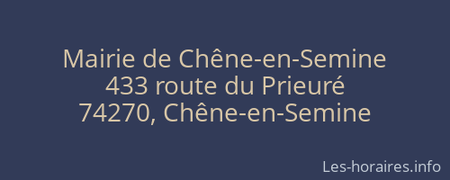Mairie de Chêne-en-Semine