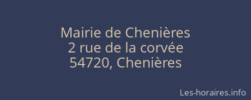 Mairie de Chenières