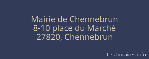 Mairie de Chennebrun